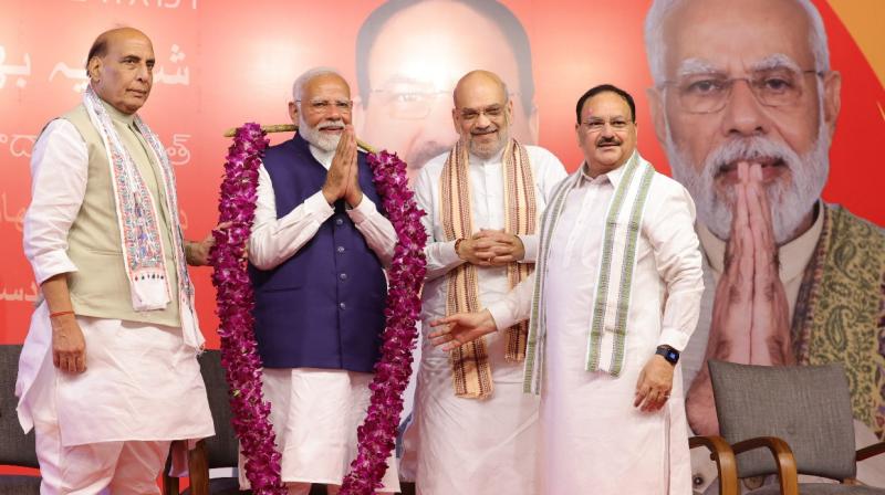 PM Narendra Modi to be 'next PM of India', Nitish Kumar, Chandrababu Naidu extend full support PM Narendra Modi to be 'next PM of India', Nitish Kumar, Chandrababu Naidu extend full support