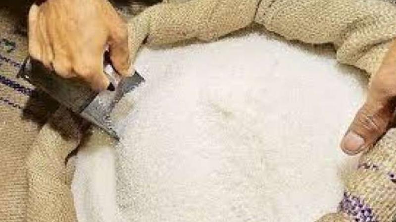 Medium sugar prices dropped at the Vashi wholesale market Medium sugar prices dropped at the Vashi wholesale market