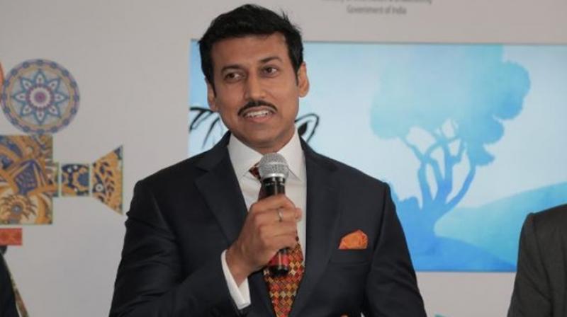 Sports Minister Rajyavardhan Singh Rathore Sports Minister Rajyavardhan Singh Rathore