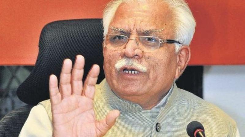 Haryana CM Manohar Lal Khattar Haryana CM Manohar Lal Khattar