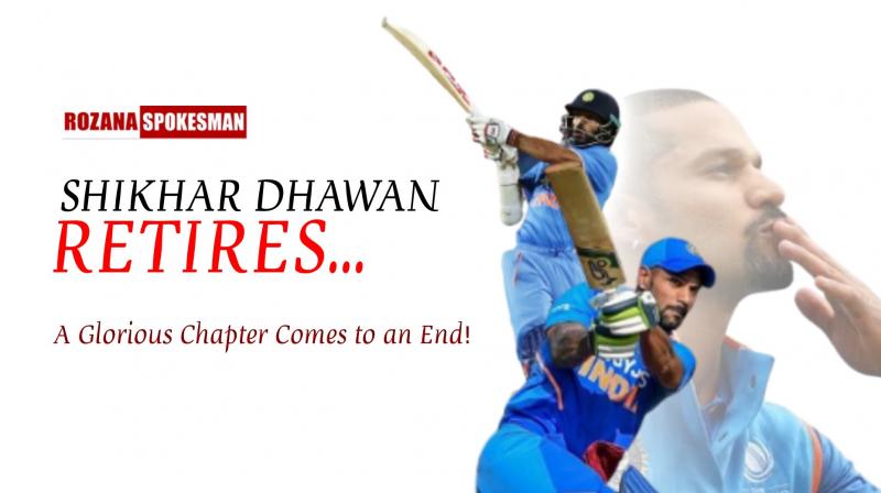 Shikhar Dhawan Announces Retirement; Let's Have A Look At Glorious Chapter Of Cricket Shikhar Dhawan Announces Retirement; Let's Have A Look At Glorious Chapter Of Cricket