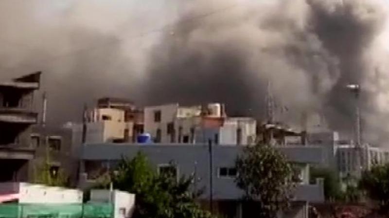 Fire breaks out in Serum Institute of India in Pune Fire breaks out in Serum Institute of India in Pune