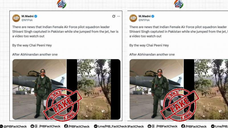 PIB Busts Fake News: No IAF Pilot Shivangi Singh Captured, No Explosions at Srinagar Airport PIB Busts Fake News: No IAF Pilot Shivangi Singh Captured, No Explosions at Srinagar Airport