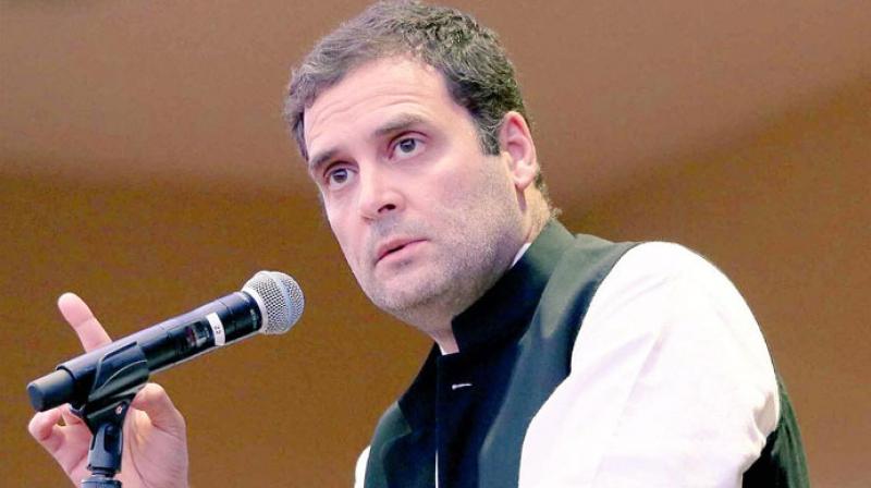 Congress president Rahul Gandhi