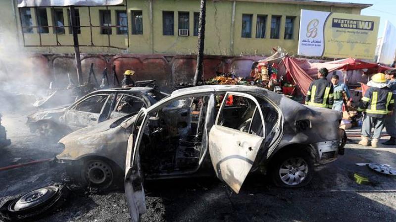 A Sikh man injured in the blast in Afghanistan A Sikh man injured in the blast in Afghanistan