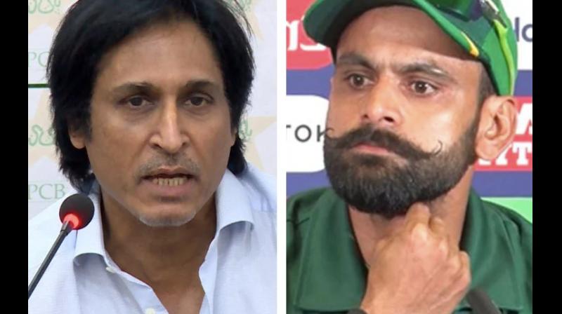 Muhammad Hafeez and Ramiz Raja Muhammad Hafeez and Ramiz Raja