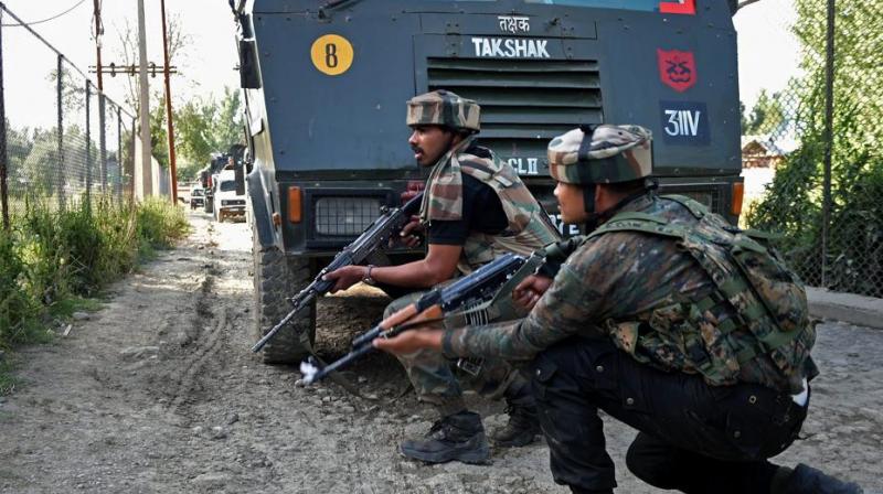 Militants today attacked a team of security forces in Anantnag