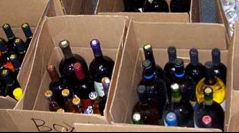 Liquor worth Rs 10 lakh seized in Bihar Liquor worth Rs 10 lakh seized in Bihar