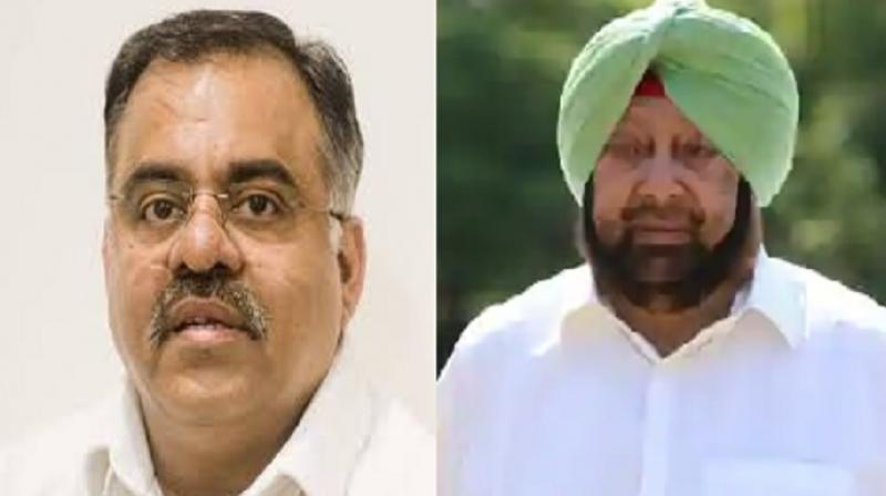 Tarun Chugh and Captain Amarinder Singh Tarun Chugh and Captain Amarinder Singh