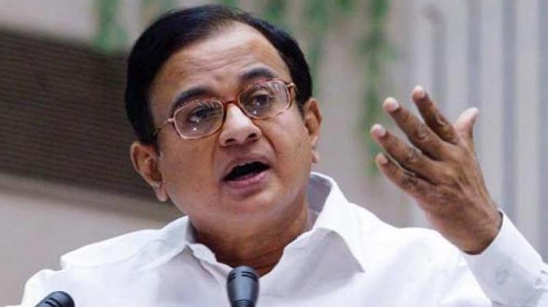 Former Finance minister P Chidambaram Former Finance minister P Chidambaram