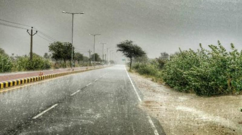Parts of Rajasthan recorded heavy rainfall