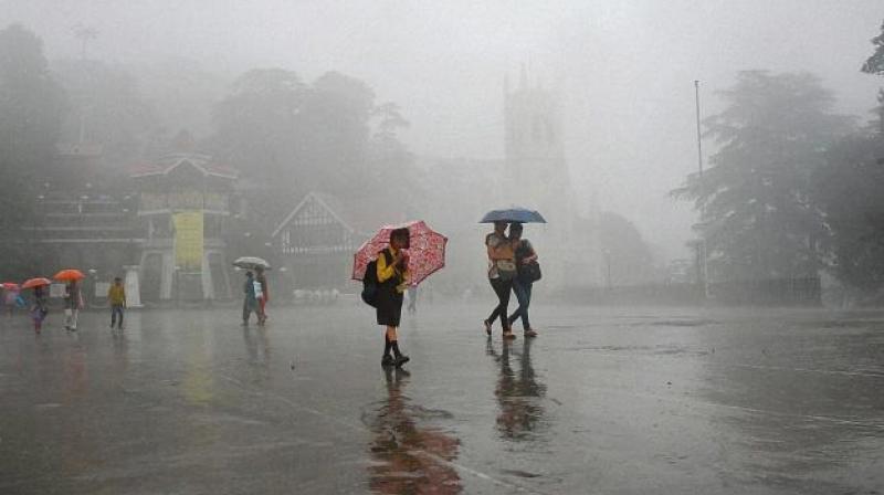 Rains continued to lash many parts of Himachal Pradesh