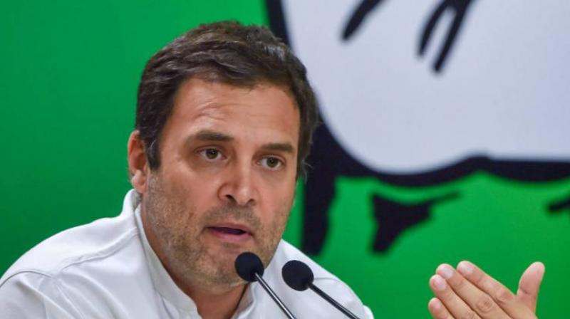 Congress chief Rahul Gandhi Congress chief Rahul Gandhi