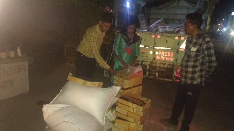 Sweets smuggled in newspaper delivery vehicles Sweets smuggled in newspaper delivery vehicles