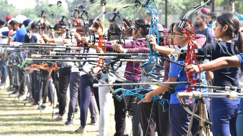 Scintillating display of Archery