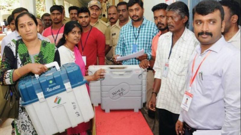 Counting begins in five Assembly and one LS seats Counting begins in five Assembly and one LS seats