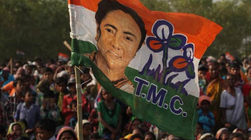 Trinamool Congress today surged ahead of its BJP rival