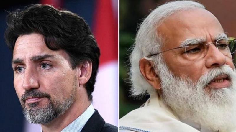 Canadian PM Trudeau & Indian PM Modi
