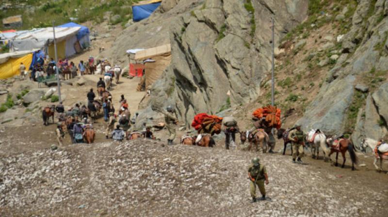 Amarnath Yatra was suspended from Jammu