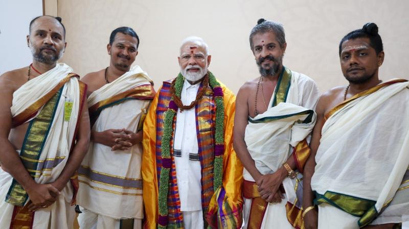 PM Modi Participates in Aadi Thiruvathirai Festival, Honors Chola Legacy at Gangaikonda Cholapuram Temple PM Modi Participates in Aadi Thiruvathirai Festival, Honors Chola Legacy at Gangaikonda Cholapuram Temple