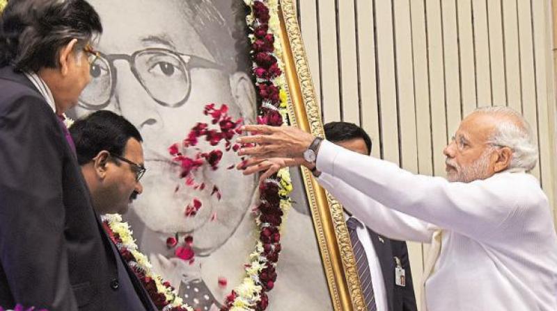 Government was trying to fulfill B R Ambedkar's dream: Modi