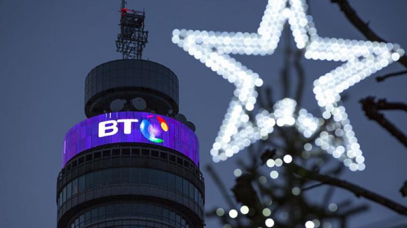 British telecoms and television broadcasting company BT British telecoms and television broadcasting company BT