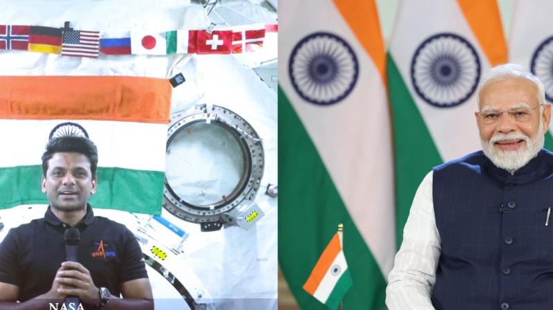 PM Modi Interacts With IAF’s Group Captain Shubhanshu Shukla Aboard International Space Station PM Modi Interacts With IAF’s Group Captain Shubhanshu Shukla Aboard International Space Station