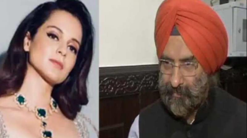 Kangana Ranaut and Manjinder Singh Sirsa Kangana Ranaut and Manjinder Singh Sirsa