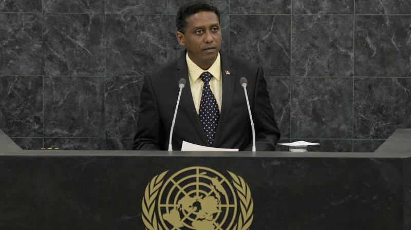 Seychelles president Danny Faure 