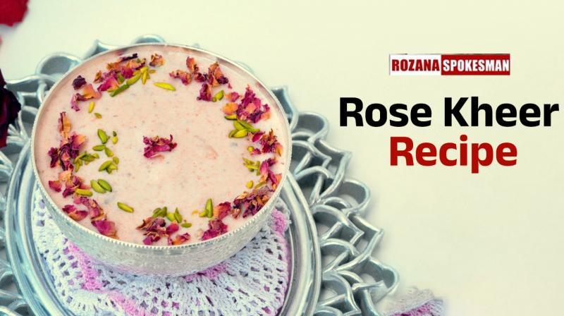 Rose Kheer Recipe