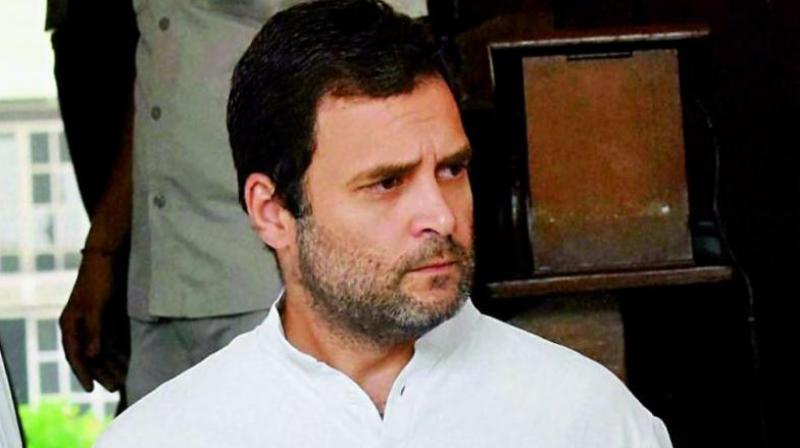 Congress president Rahul Gandhi