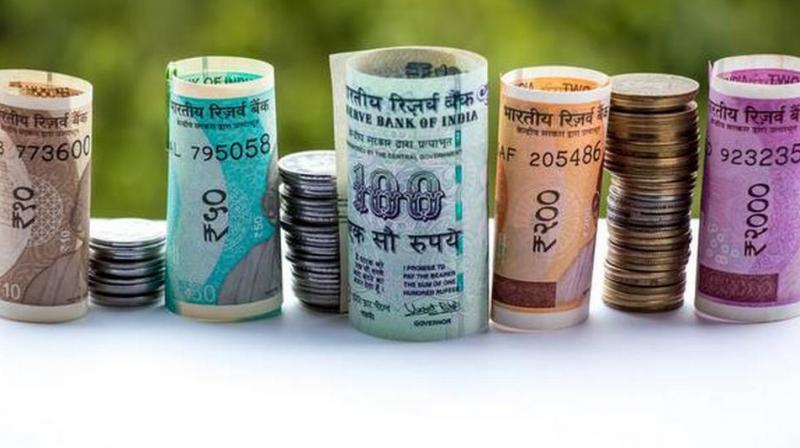 Rupee slips 32 paise