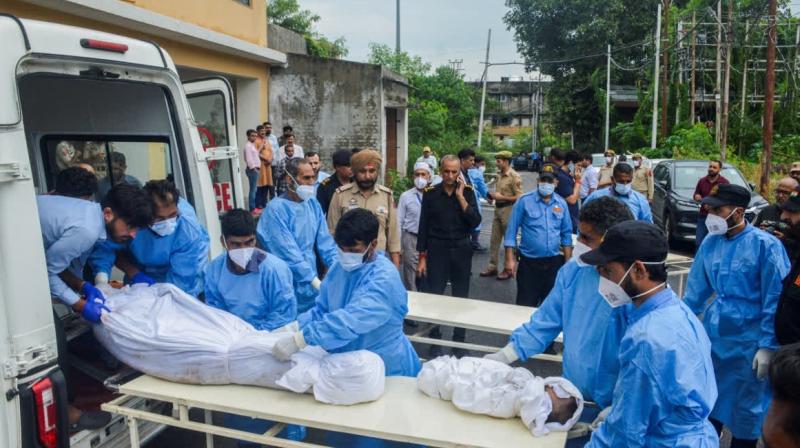 Katra Hotel Association Offers Free Accommodation, 35 Bodies Recovered From Vaishnu Devi Landslide (Image Courtesy: ETV Bharat) Katra Hotel Association Offers Free Accommodation, 35 Bodies Recovered From Vaishnu Devi Landslide (Image Courtesy: ETV Bharat)