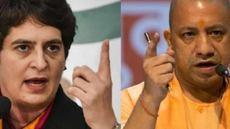 Priyanka Gandhi Vadra and Yogi Adityanath Priyanka Gandhi Vadra and Yogi Adityanath
