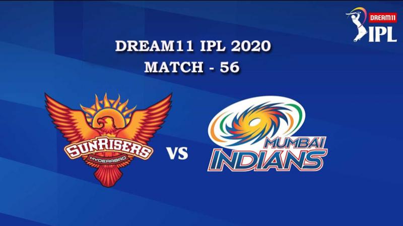 SRH VS MI  Match 56, DREAM11 IPL 2020, T-20 Match
