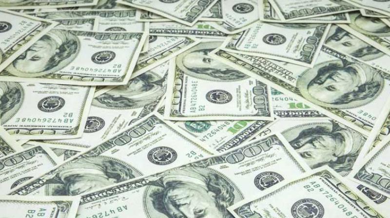 US dollar ends sharply higher against rupee US dollar ends sharply higher against rupee