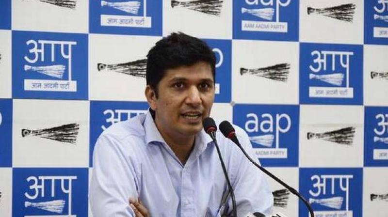 AAP spokesperson Saurabh Bharadwaj 