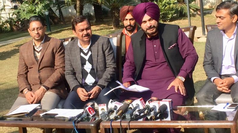 Press Conference of Navjot Singh Sidhu Press Conference of Navjot Singh Sidhu