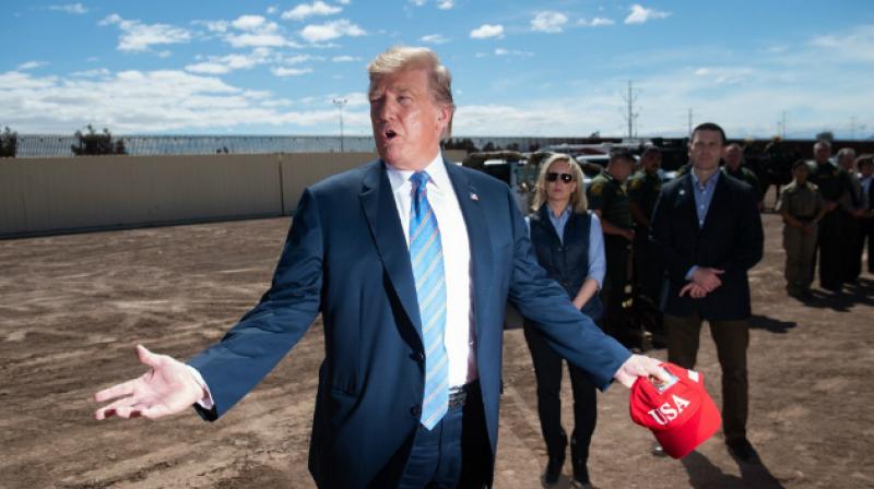Trump at Mexico border