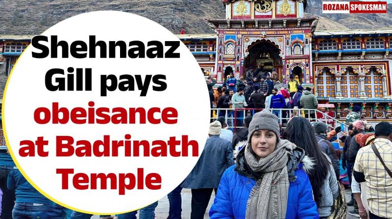 Shehnaaz Gill at Badrinath Temple Shehnaaz Gill at Badrinath Temple