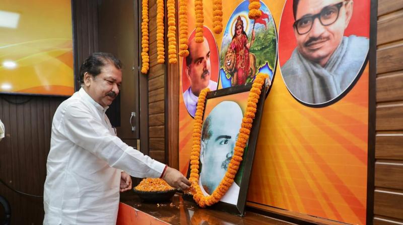 BJP State President Dr. Dilip Jaiswal paid tribute to Dr. Shyama Prasad Mukherjee on his Smriti Diwas, described his deeds BJP State President Dr. Dilip Jaiswal paid tribute to Dr. Shyama Prasad Mukherjee on his Smriti Diwas, described his deeds