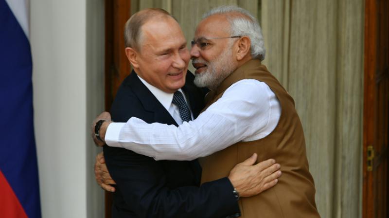 Prime Minister Narendra Modi and Russian President Vladimir Putin Prime Minister Narendra Modi and Russian President Vladimir Putin