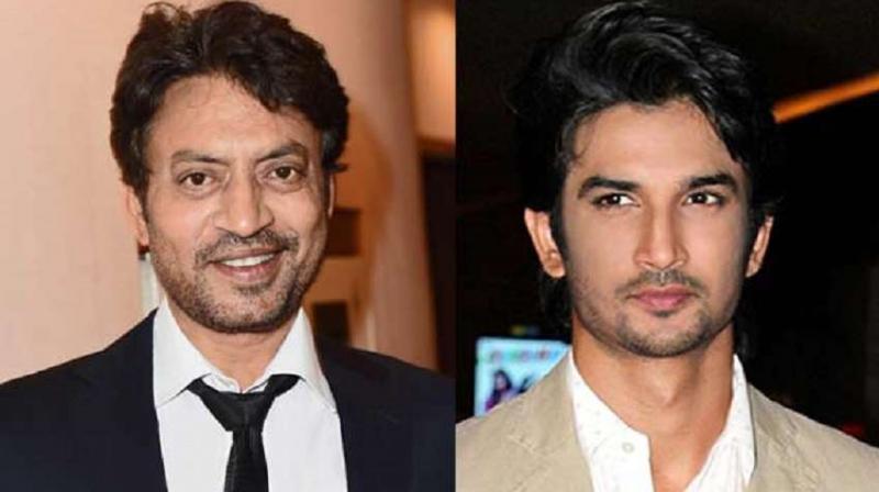Irrfan Khan and Sushant Singh Rajput Irrfan Khan and Sushant Singh Rajput
