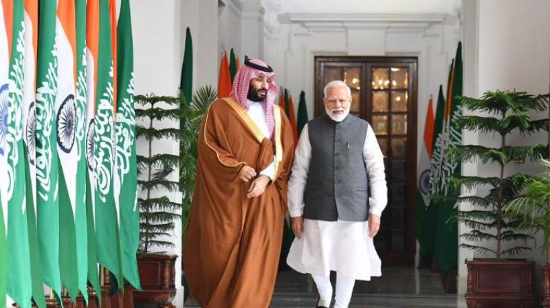 Saudi crown prince talks with Modi