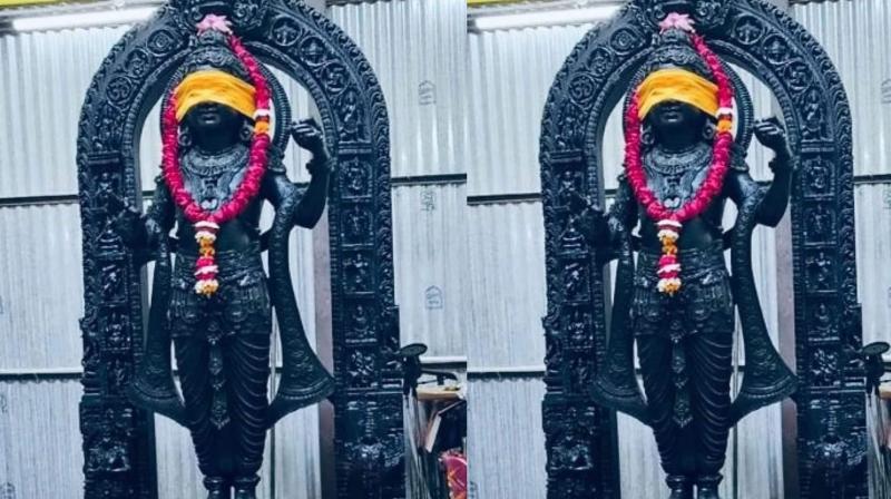 Have look at first glimpse of Ram Lalla idol at Ram Mandir in Ayodhya