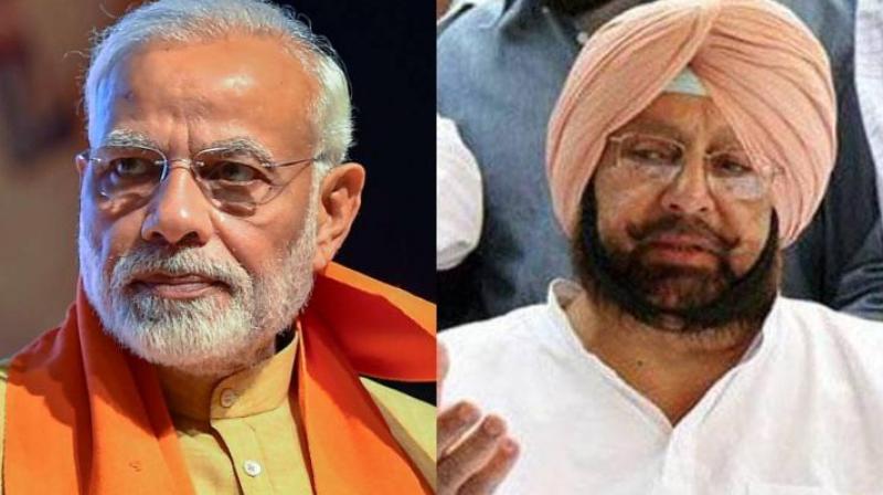 Narendra Modi and Capt Amarinder Singh Narendra Modi and Capt Amarinder Singh