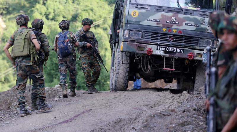 3 Police Personnel, 3 Terrorists Killed in Kathua Encounter; 7 Officers Injured (Image courtesy: PTI and DH)) 3 Police Personnel, 3 Terrorists Killed in Kathua Encounter; 7 Officers Injured (Image courtesy: PTI and DH))
