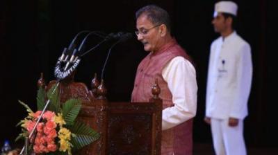 Kavinder Gupta takes oath as the new deputy Chief Minister of Jammu and Kashmir