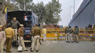 Farmers Protest: Security Heightened in Noida as Farmers’ March Towards Delhi Causes Traffic Delays