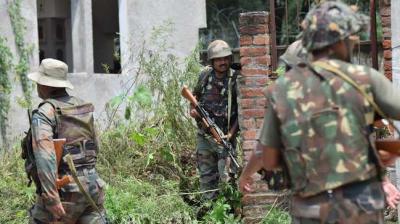 Two militants were today killed in an encounter with security forces
